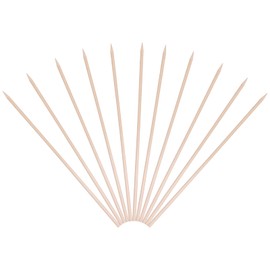 12" Natural Bamboo Wooden Skewers the diameter is 4mm (100 PCS) for BBQ, Fruit，Cocktail，Kabob，Chocolate Fountain，Appetiser,Grilling，Kitchen，crafting and Party
