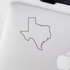 Decal Stickers of Texas Map Outline (Black) (Set of 2)