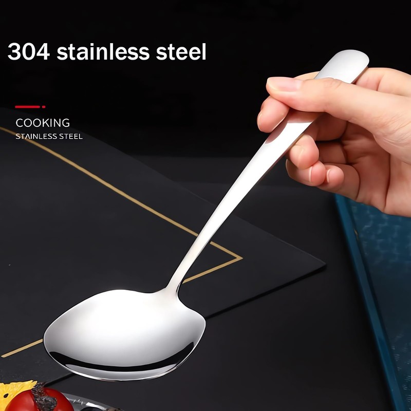ZHOUHON Stainless Steel Serving Spoon, Large Spoon, Serving Spoon with