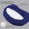 Vivezen - Zafu Bean Bag Meditation Cushion Yoga Crescent Moon