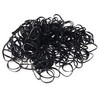 Mytoptrendz® BLACK Small Thin Mini Tiny Rubber Bands Hair Elastics