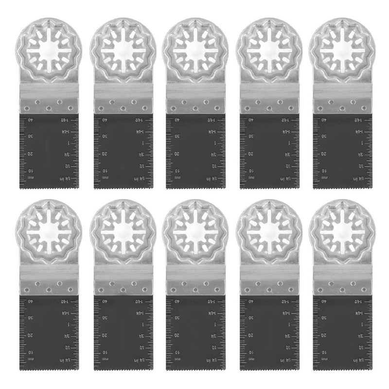 10Pcs Oscillating Saw Blades Carbide HSS Metal Quick Release for