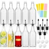 20 Pcs 32 oz Plastic Liquor Bottles Long Neck Bar