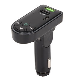 Car MP3 Player Hands Free Stereo Dual USB Charging Bluetooth Car Adapter with Colorful Ambient Light