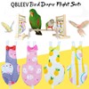 QBLEEV Bird Diaper Cockatiel Clothes Flight Suite, Reusable Parrot Nappy