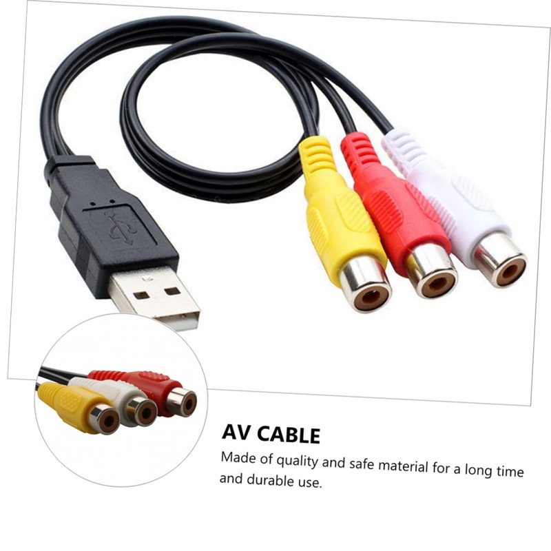 CAXUSD USB to Audio Cables Set Adapter for Tv and