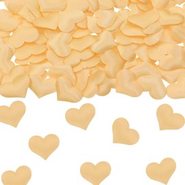 Fyeoxle 100pcs Champagne Heart Sponge Confetti Decor Heart Confetti Heart Shape Petals Scatter Confetti Table Wedding Decor Valentine’s Day Confetti for Wedding Valentine's Day Party Supplies