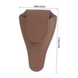 VICASKY 3pcs Cuticle Scissor Cover PU Protective Cap for Cuticle Nippers Chic Durable Design Soft Stylish Manicure Accessory for Nail Clippers Deep