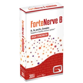 Quest Quest - ForteNerve B High Strength Vitamin B Complex Supplement. Vitamin B1, B6 and B12 for Healthy Nervous System & Cognitive Performance, Tiredness and Fatigue. Vegan, Gluten-Free (30 Tablets)