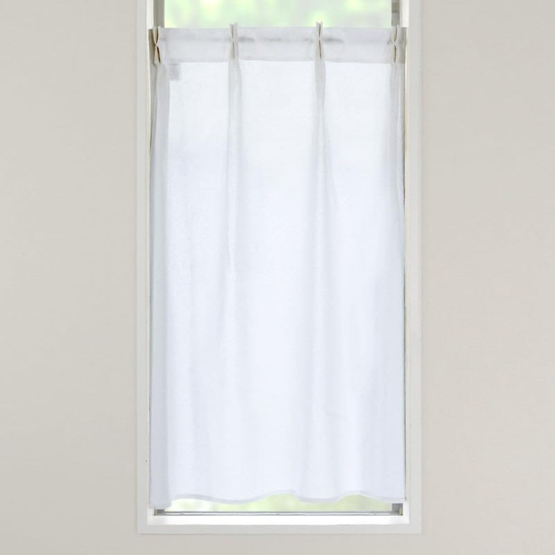 Sunnyday Fabric Tuck Cafe Curtain Coton, Approx. Width 23.6 inches