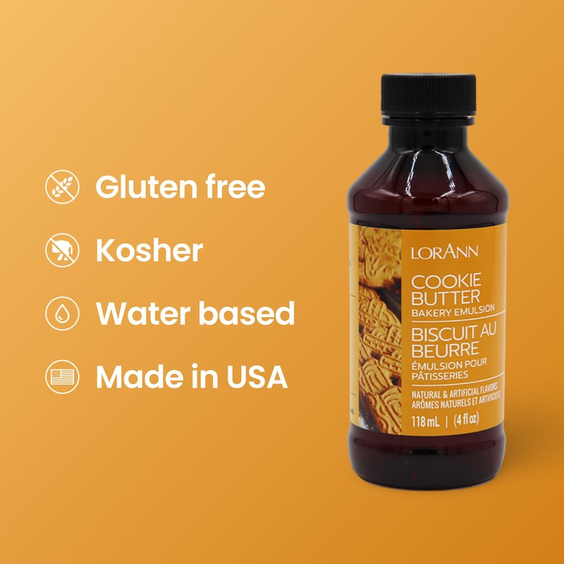 LorAnn Oils Cookie Butter Bakery Emulsion: True Essence, Ideal for