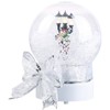 Infactory Christmas Decoration: Singing Santa Snow Globes, Touch Activated, LED