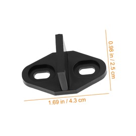 Gadpiparty 2Sets Floor Guides for Sliding Barn Door Hardware Closet Swing Stopper Heavy Duty Pom Material Noise Operation Durable Design for Grooved Sliding Doors