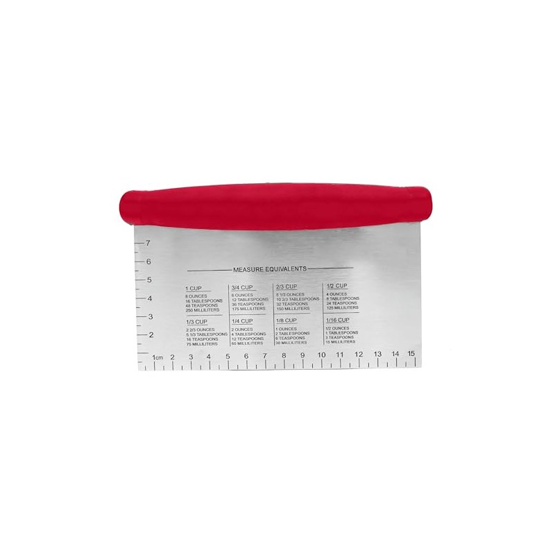 Norpro, Rojo 583R Grip-EZ - Raspador de banco, 6 x