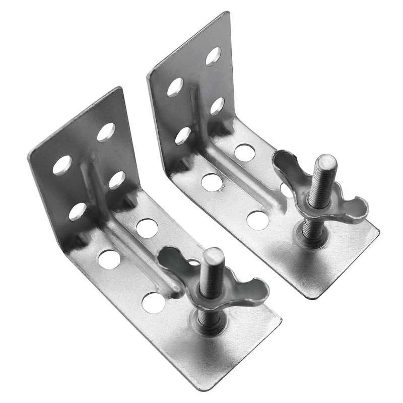 AXLIZER 2PCS Curtain Hardware Roman-Style L-Shaped Sunshade for Roman or