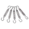 POFET 10pcs M4 Stainless Steel 304 Hook& Hook Turnbuckle Wire