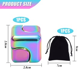 1 Metal Spinning Top Toy And 1 Storage Bag, Creative Spinning Top Toys, Mini Toys, Children'S Toys, Portable Toys