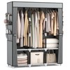 VTRIN Portable Closet Wardrobe for Hanging Clothes Closet with Cover,