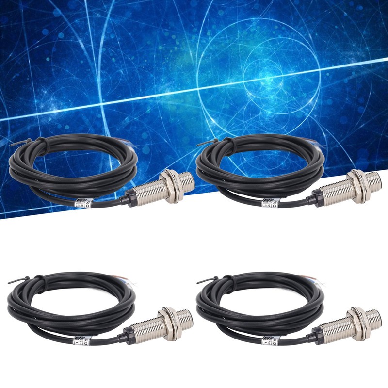 4 Set Inductive Proximity Switch 12mm Dia NPN DC 3