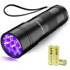 Vansky Black Light UV Flashlight Blacklight 12 LED Urine Detector for Dog/Cat/Pet Urine