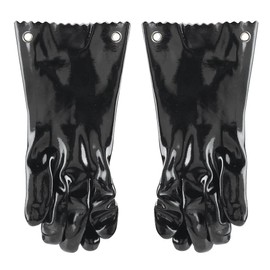 Mr Bar-B-Q Insulated BBQ Gloves, Up to 220F High-Heat Resistant, Light & Flexible Rubber Barbecue Gloves, Grilling Glove for Outdoor Cooking & Oven, Fire Pits, Grill for Restaurants & Camping - 40111Y