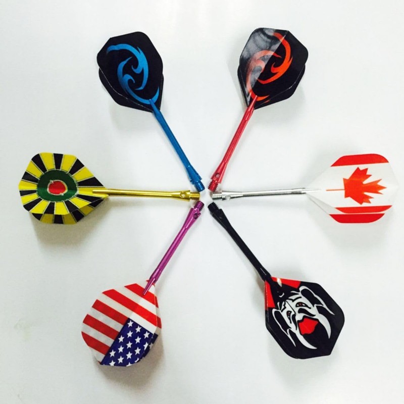HRLORK 77 Pack Dart Flights Standard Thick Flight Extra Multiple