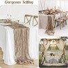 Nude Cheesecloth Table Runner 10ft Gauze Boho Rustic Cheese Cloth