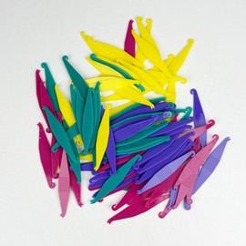 Maoerdental 100PCS Elastic Rubber Bands Placers Tool for Braces,Colorful Disposable Plastic Orthodontic Elastic Placers Braces Rubber Band Tool