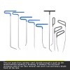 Super PDR PDR 109x Car Body Dent Puller Rods Tool