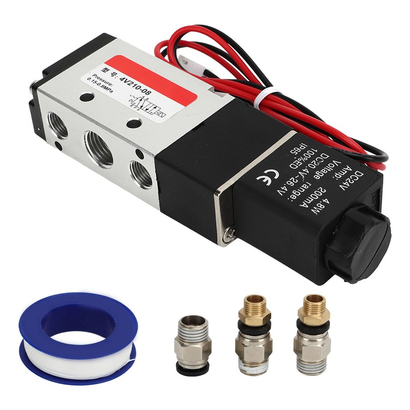 Electric Solenoid Air Valve 4V210 08 5 Way 2 Position