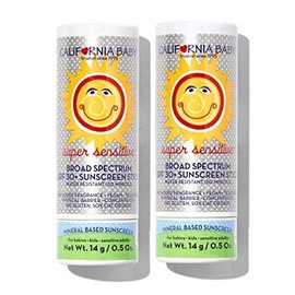 California Baby SPF 30  barra de bloqueo solar (0.5 onzas, paquete de 2)                                                                              