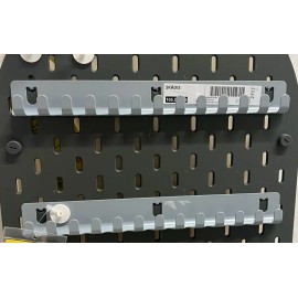 Ikea 2 Ikea SKADIS Hook Rack for Pegboard Steel Light Gray Blue 11" for Keys, jewelry