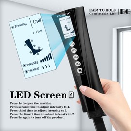 Gifts for Dad Mom Men Women Christmas Mothers Day, Fathers Day, Air Compression Massager with Heat for Foot, Leg, Calf, Thigh, Knee, Helpful for Vericose Veins, Muscle Fatigue, Cramps, Swelling, Edema