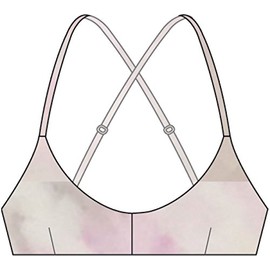 RVCA Womens XT32PRCC Crystal Crossback Bikini Top Bikini Top - White - Medium