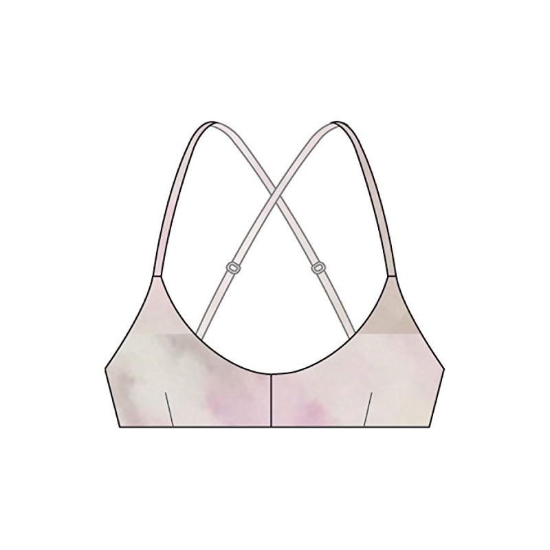 RVCA Womens XT32PRCC Crystal Crossback Bikini Top Bikini Top -