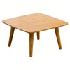 Square Tatami Table, Bamboo Coffee Table for Living Room Bedroom