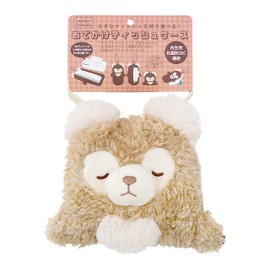 Libuhao 97508-13 Tissue Case Moko Friends Nuts Beige (W13.5xD25cm) Pouch Hanging