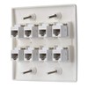 IBL - Cat6 Keystone Ethernet Wall Plate Female to Female