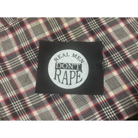 Unbranded Real Men DIY Patch- Punk Crust Leftover Crack Star Hipsters Anti Racist