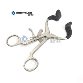 OdontoMed2011 Mouth Gag 4.5" Dental Stainless Steel Molt Mouth Gag PVC Blue ODM