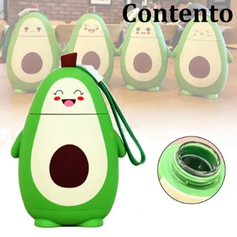 Botella de Agua de Aguacate, Vidrio de Aguacate de Dibujos