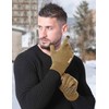 Caseeto Winter Gloves Men, Touch Screen Gloves Driving Gloves Men