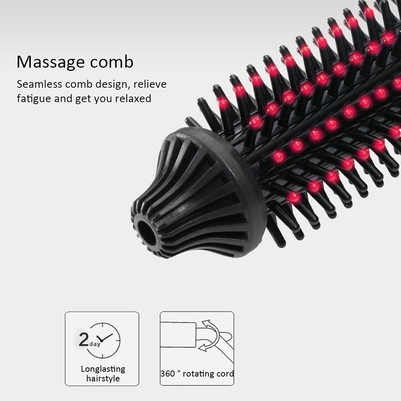 Electric Folding Hair Curler Comb Brush Portable Hair Dressing Beauty