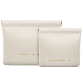 Siligar Small Makeup Bag Cosmetic Bag for Women Waterproof 2 Pieces Toiletries Bag Storage Makeup Organizer Bag Makeup Pouch Purse for Toiletries,Pencils,Travel