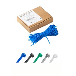 Cable Ties Pack of 100 Blue 100mm x 2.5mm UV Resistant Multipurpose Cable Ties for Outdoor and Indoor Use Cable Management for Home, Office, Garden, Garage, Workshop, Fences