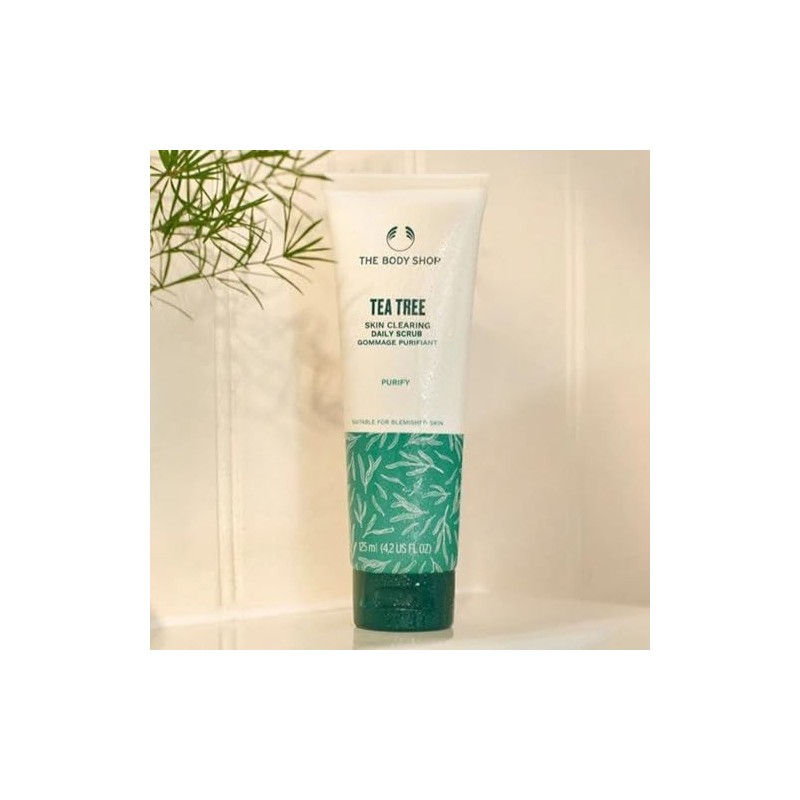 The Body Shop Tea Tree Squeaky-Clean Scrub for Unisex Facial