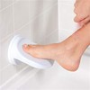 Shower Shelf for Shaving | Plastic Footrest with Non-Slip Suction