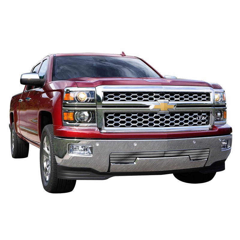 APS Compatible with Chevy Silverado 1500 2014-2015 Lower Bumper Aluminum