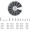 600pcs Screws and Nuts, Stainless Steel Nut and Bolt Assortment