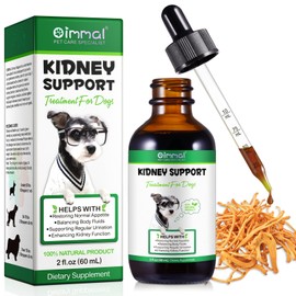 Kidney Support Supplement for Dogs - 60 ml Restore Normal Appetite Enhancing Kidney Function Kidney Support Regular Urination Natural Herbal Supplement Support